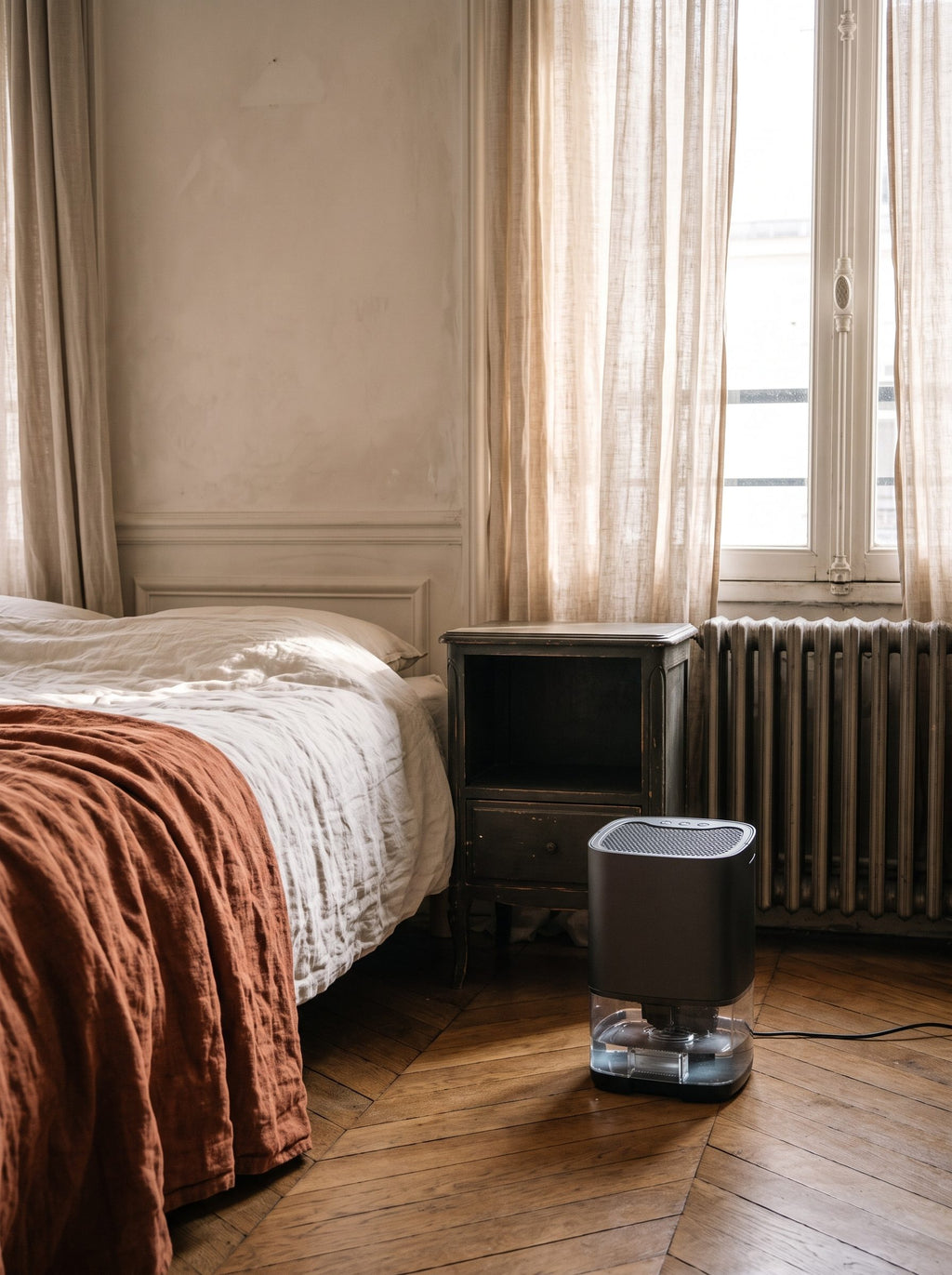 Déshumidificateur 1 L dans une chambre